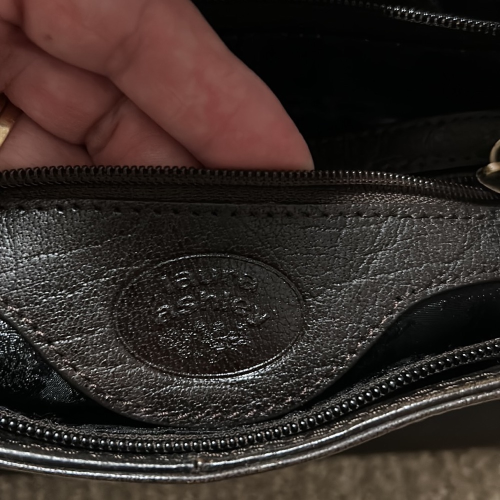 Leather Laura Ashley handbag-dk. Brown - Picture 13 of 13